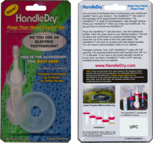 HandleDry slide blister package